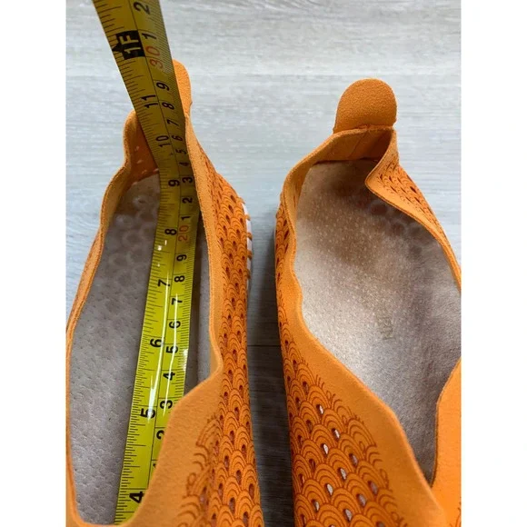 Ilse Jacobsen Women's Sneakers Hornbaek Tulip 139 Orange Laser Cut 7 Slip On - Picture 7 of 10